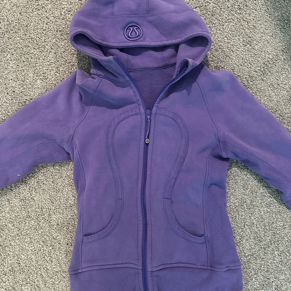 Purple Lululemon Old School Scuba Zip Up